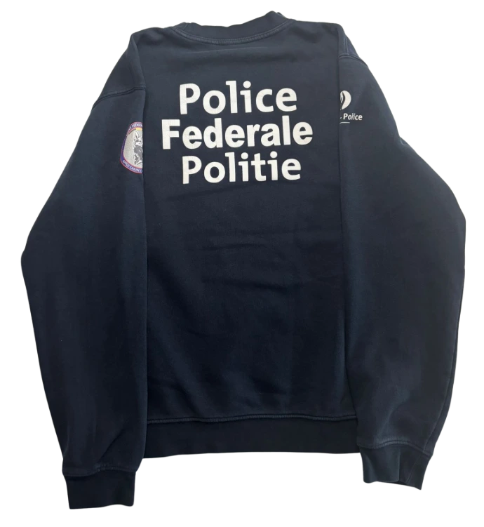 Sweat col rond police - vue arrière