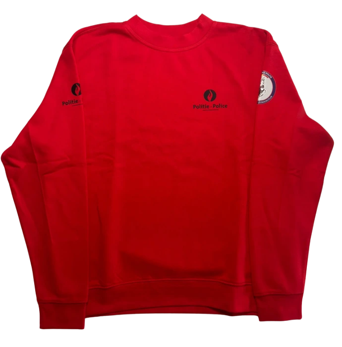 Sweat col rond police moniteur - vue avant