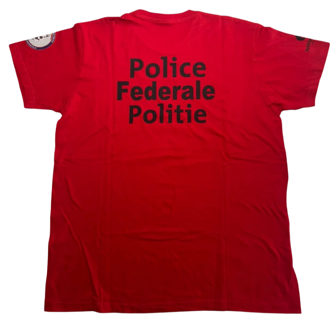 T-shirt police moniteur - vue arrière