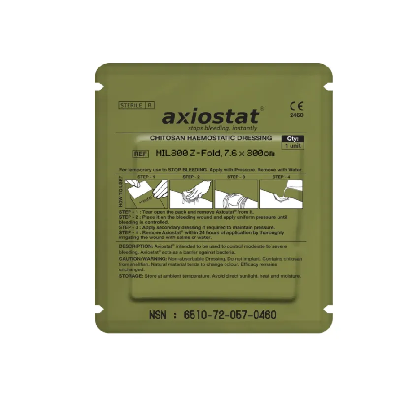 Pansement hémostatique MIL300 76 x 3000 mm (Produit) – Axiostat