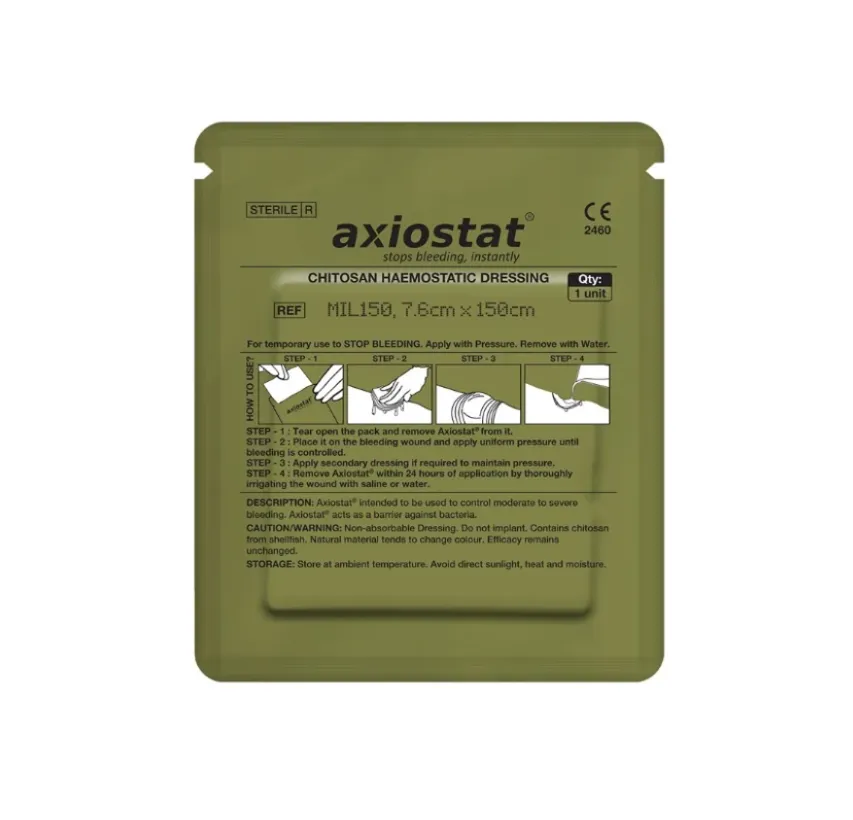 Pansement hémostatique MIL150 76 x 1500 mm (Produit) – Axiostat